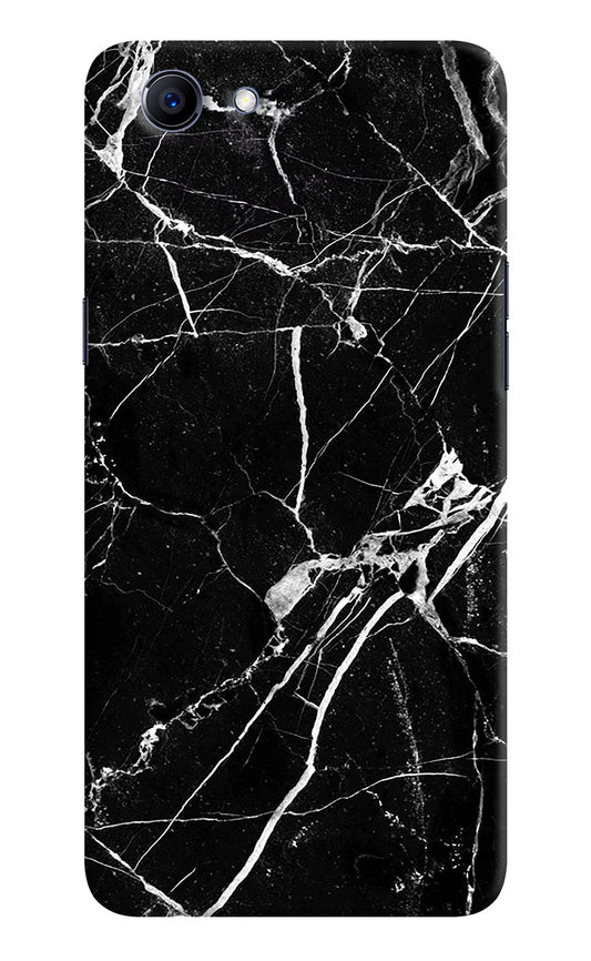 Black Marble Pattern Realme 1 Hard Case Back Cover by Casekaro