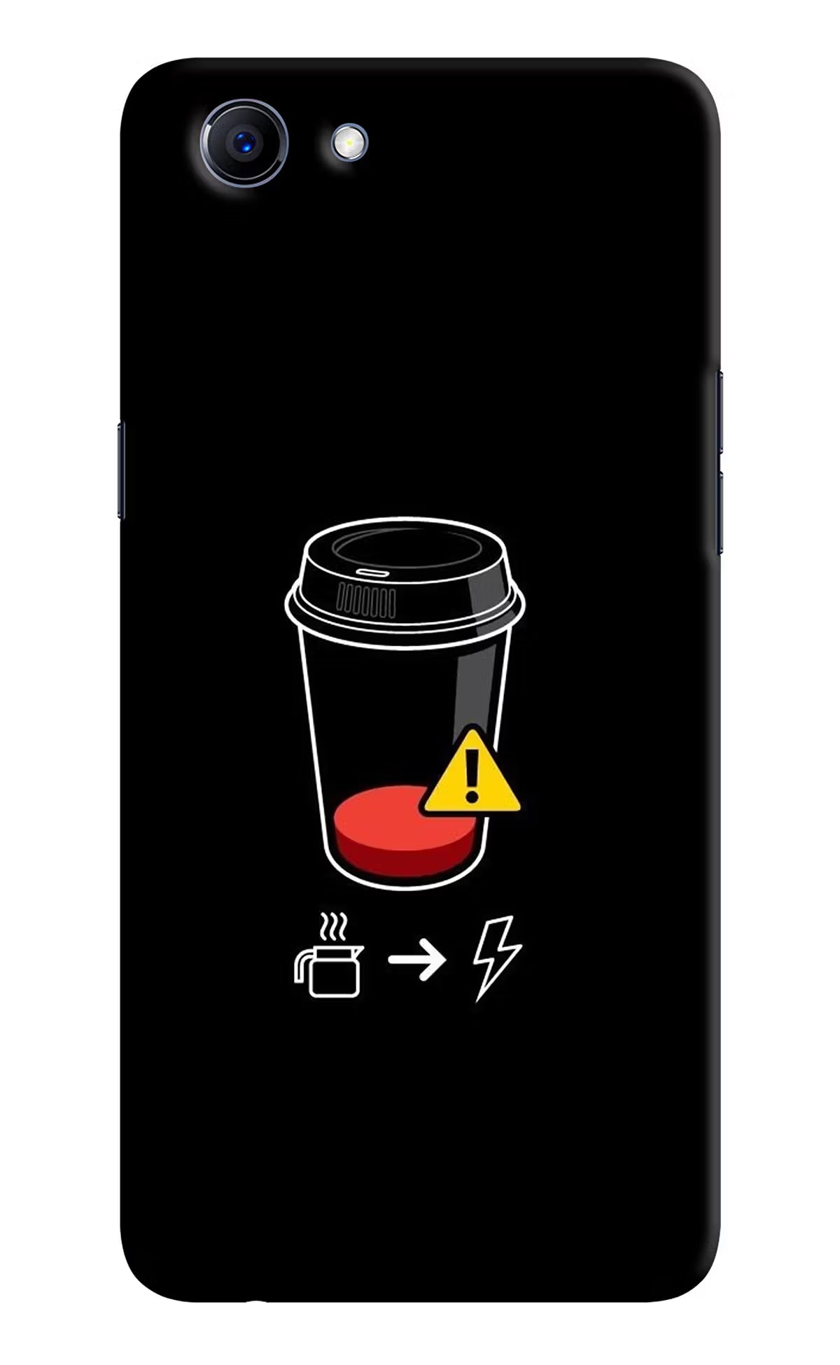 Coffee Realme 1 Hard Case Back Cover by Casekaro