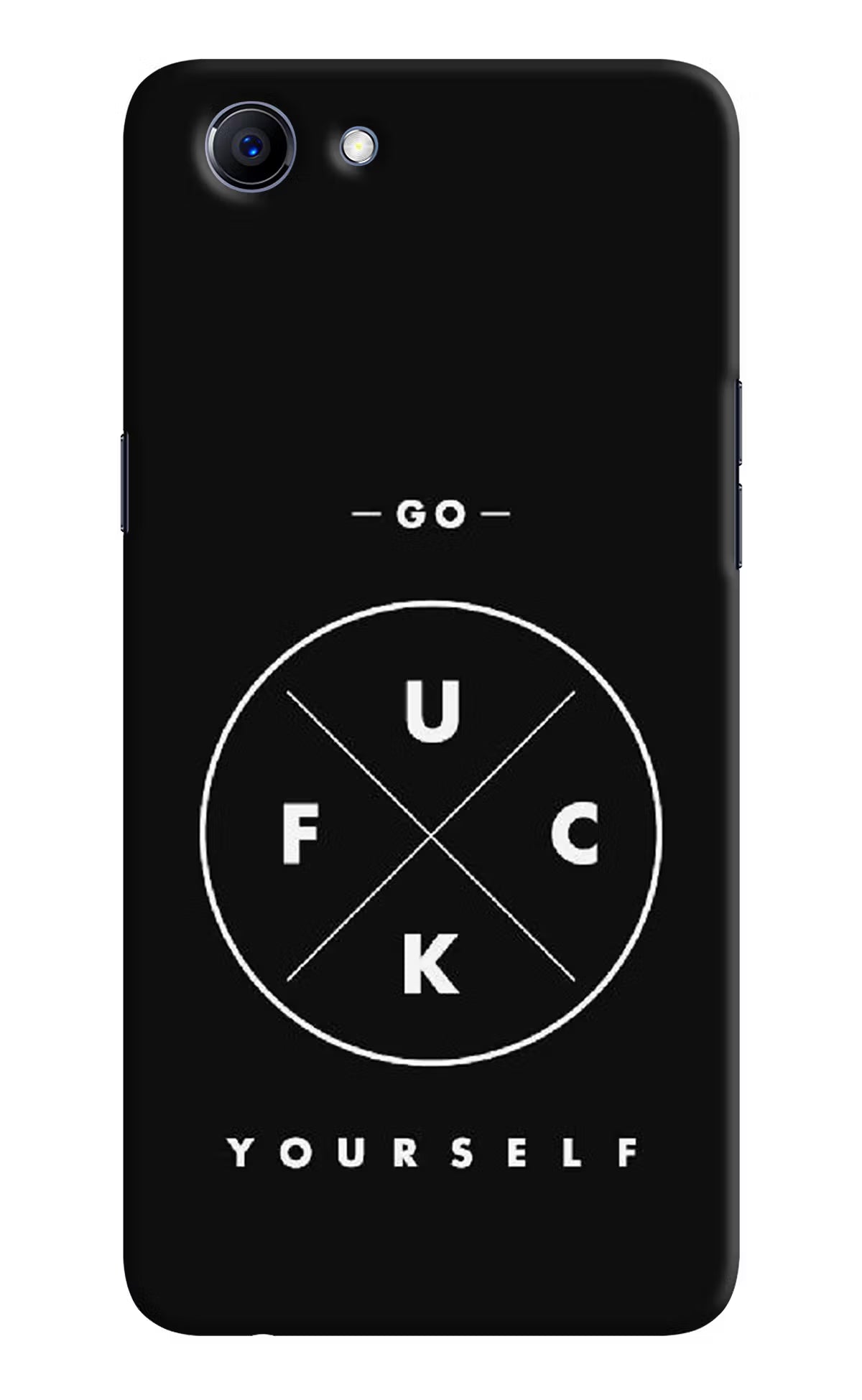 Go Fuck Yourself Realme 1 Hard Case Back Cover by Casekaro