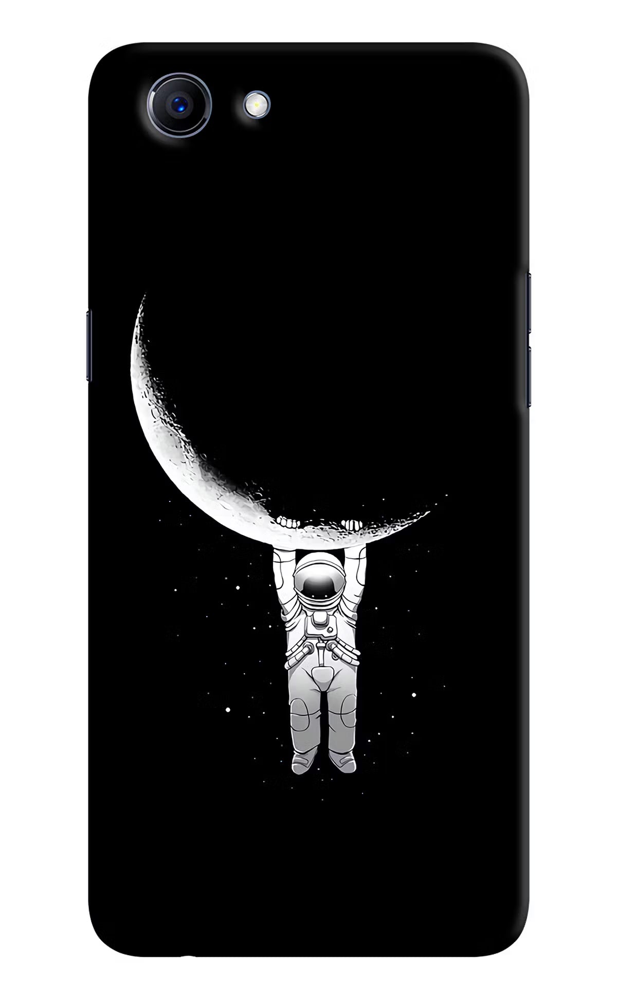 Moon Space Realme 1 Hard Case Back Cover by Casekaro