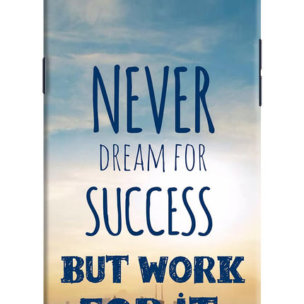 Never Dream For Success But Work For It Realme 1 Hard Case Back Cover by Casekaro