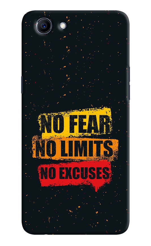 No Fear No Limits No Excuse Realme 1 Hard Case Back Cover by Casekaro