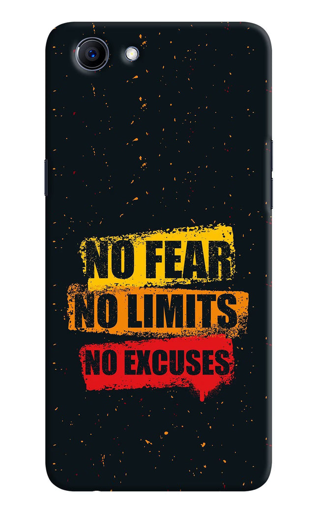 No Fear No Limits No Excuse Realme 1 Hard Case Back Cover by Casekaro