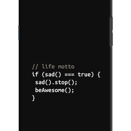 Life Motto Code Realme 1 Hard Case Back Cover by Casekaro
