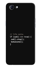 Life Motto Code Realme 1 Hard Case Back Cover by Casekaro