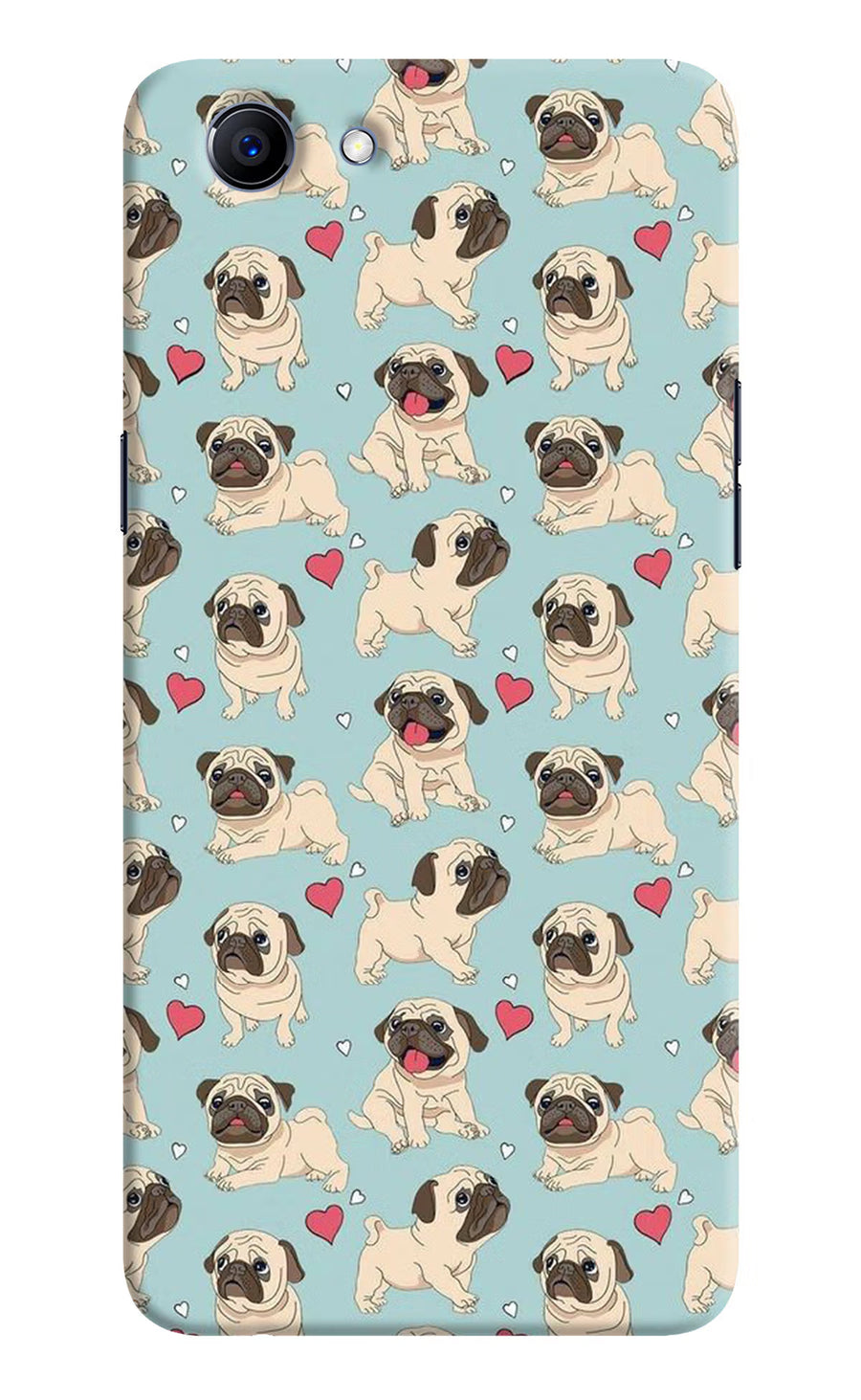 Pug Dog Realme 1 Back Cover, Hard case