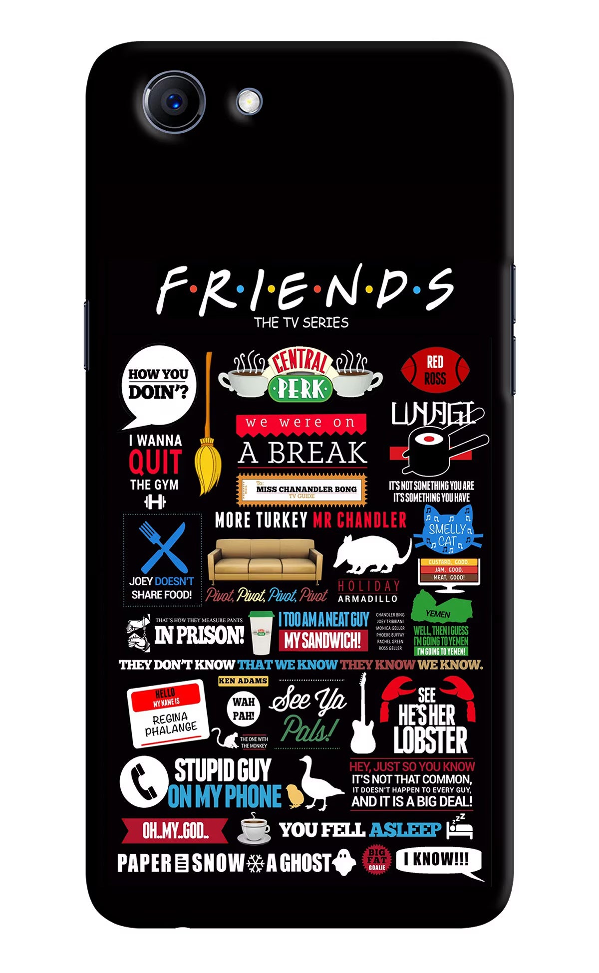 FRIENDS Realme 1 Hard Case Back Cover by Casekaro