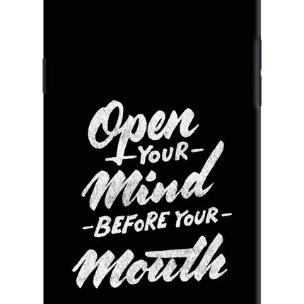 Open Your Mind Before Your Mouth Realme 1 Hard Case Back Cover by Casekaro