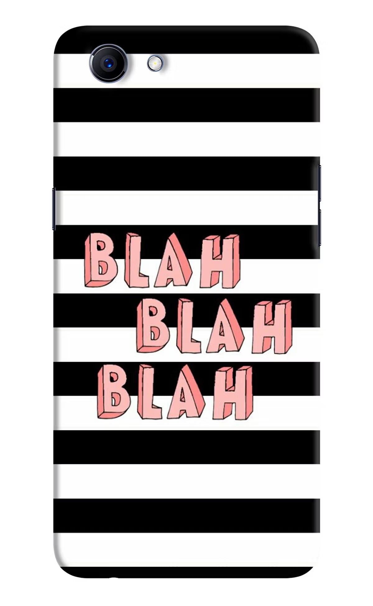 Blah Blah Blah Realme 1 Hard Case Back Cover by Casekaro