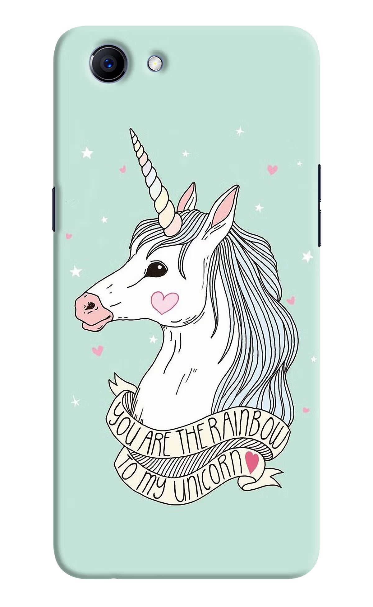 Unicorn Wallpaper Realme 1 Hard Case Back Cover by Casekaro