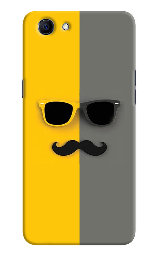 Sunglasses with Mustache Realme 1 Hard Case Back Cover by Casekaro