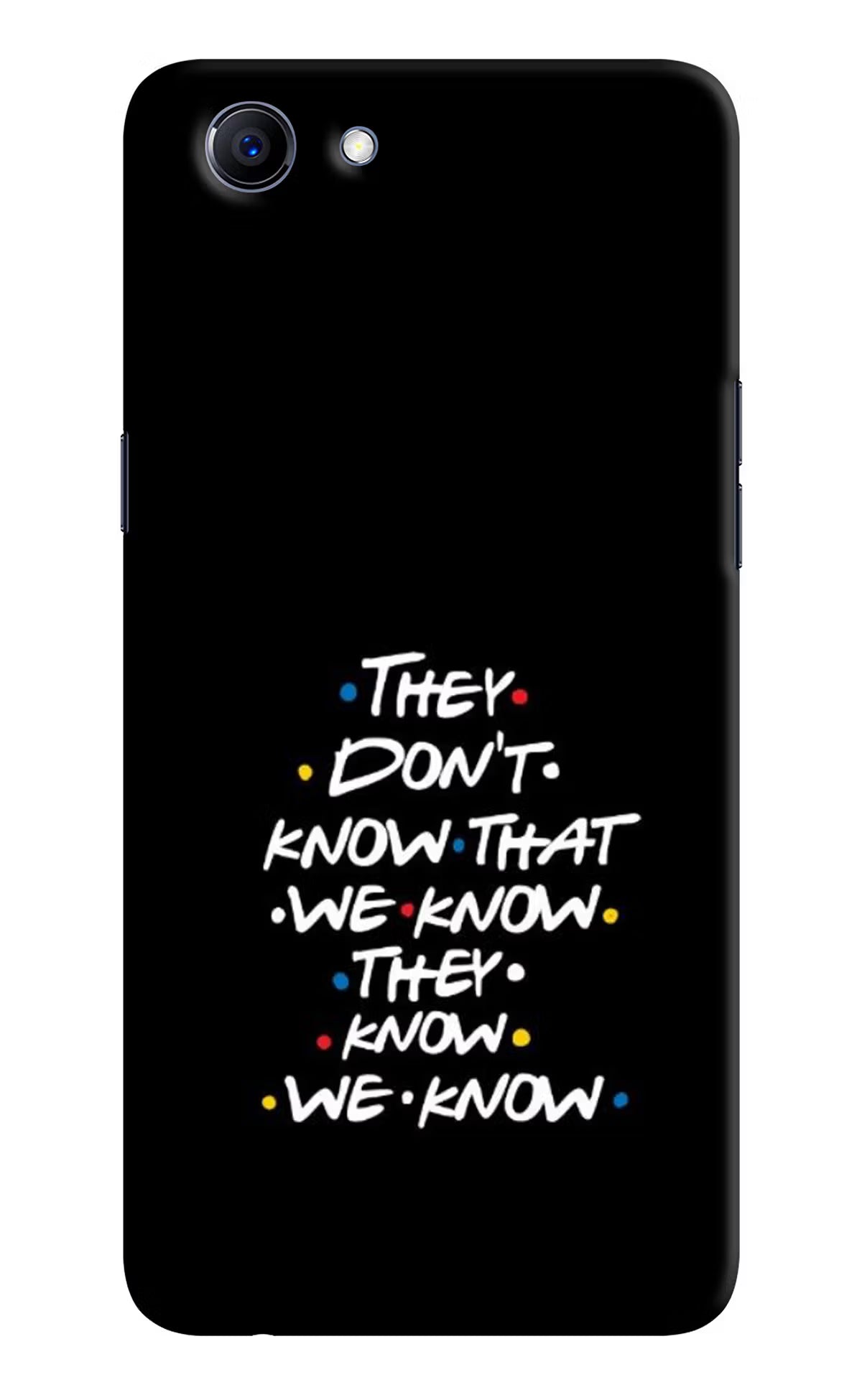 FRIENDS Dialogue Realme 1 Hard Case Back Cover by Casekaro