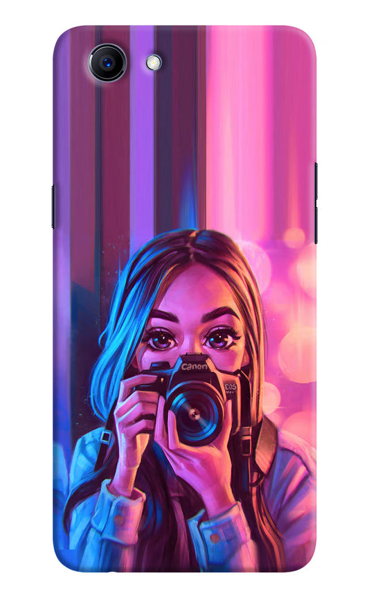 Girl Photographer Realme 1 Hard Case Back Cover by Casekaro