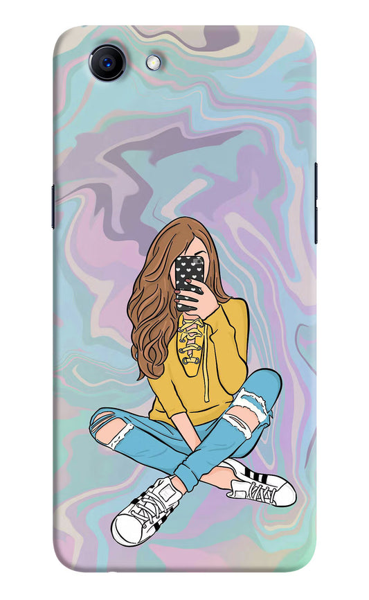 Selfie Girl Realme 1 Hard Case Back Cover by Casekaro
