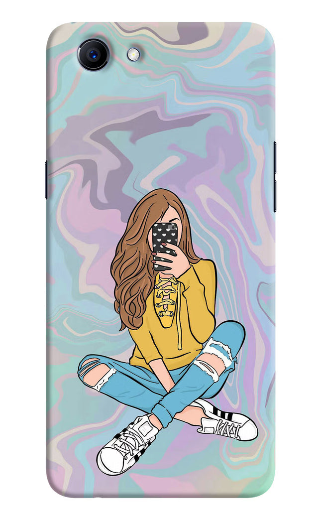 Selfie Girl Realme 1 Hard Case Back Cover by Casekaro