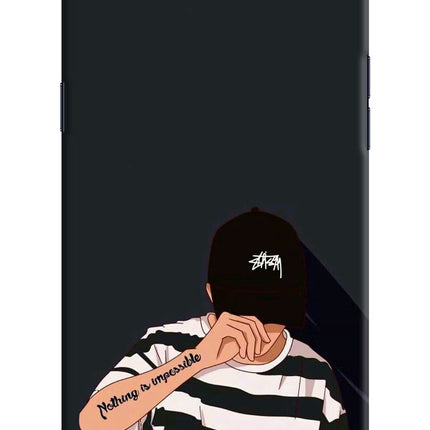Aesthetic Boy Realme 1 Hard Case Back Cover by Casekaro