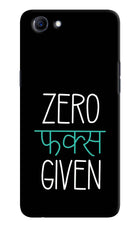 Zero Fucks Given Realme 1 Hard Case Back Cover by Casekaro