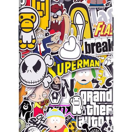 Sticker Bomb Realme 1 Hard Case Back Cover by Casekaro