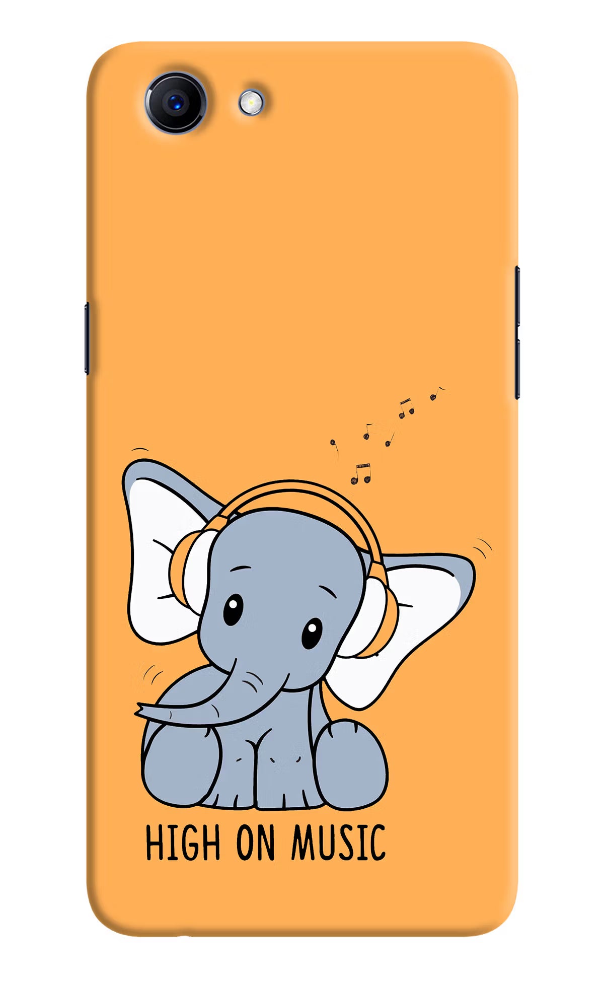 High On Music Realme 1 Hard Case Back Cover by Casekaro
