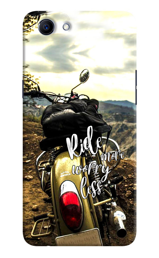 Ride More Worry Less Realme 1 Hard Case Back Cover by Casekaro