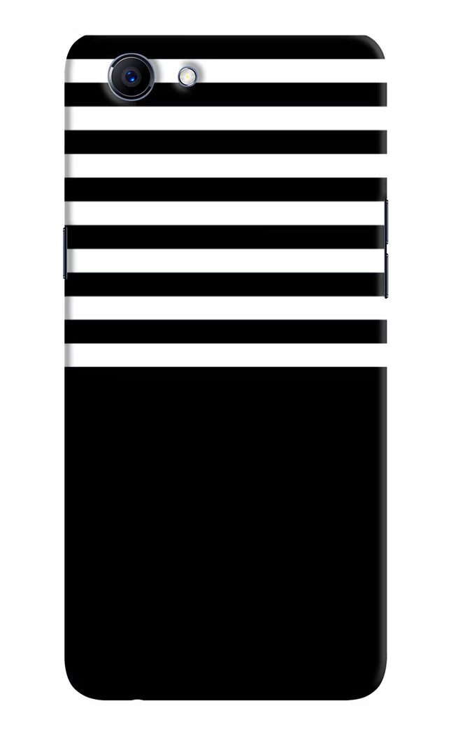 Black and White Print Realme 1 Hard Case Back Cover by Casekaro