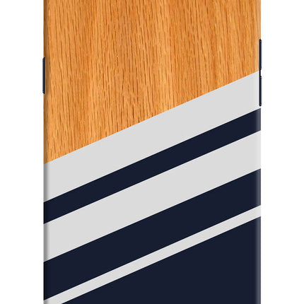 Blue and white wooden Realme 1 Hard Case Back Cover by Casekaro