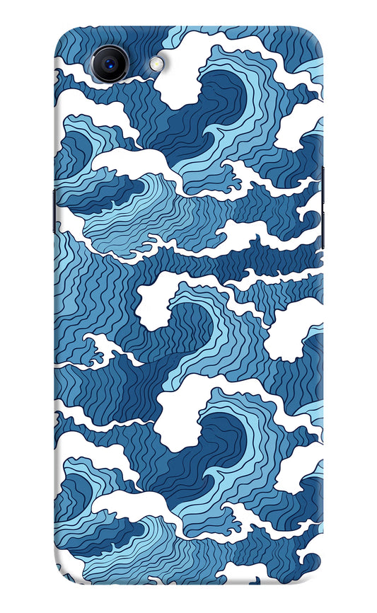 Blue Waves Realme 1 Hard Case Back Cover by Casekaro