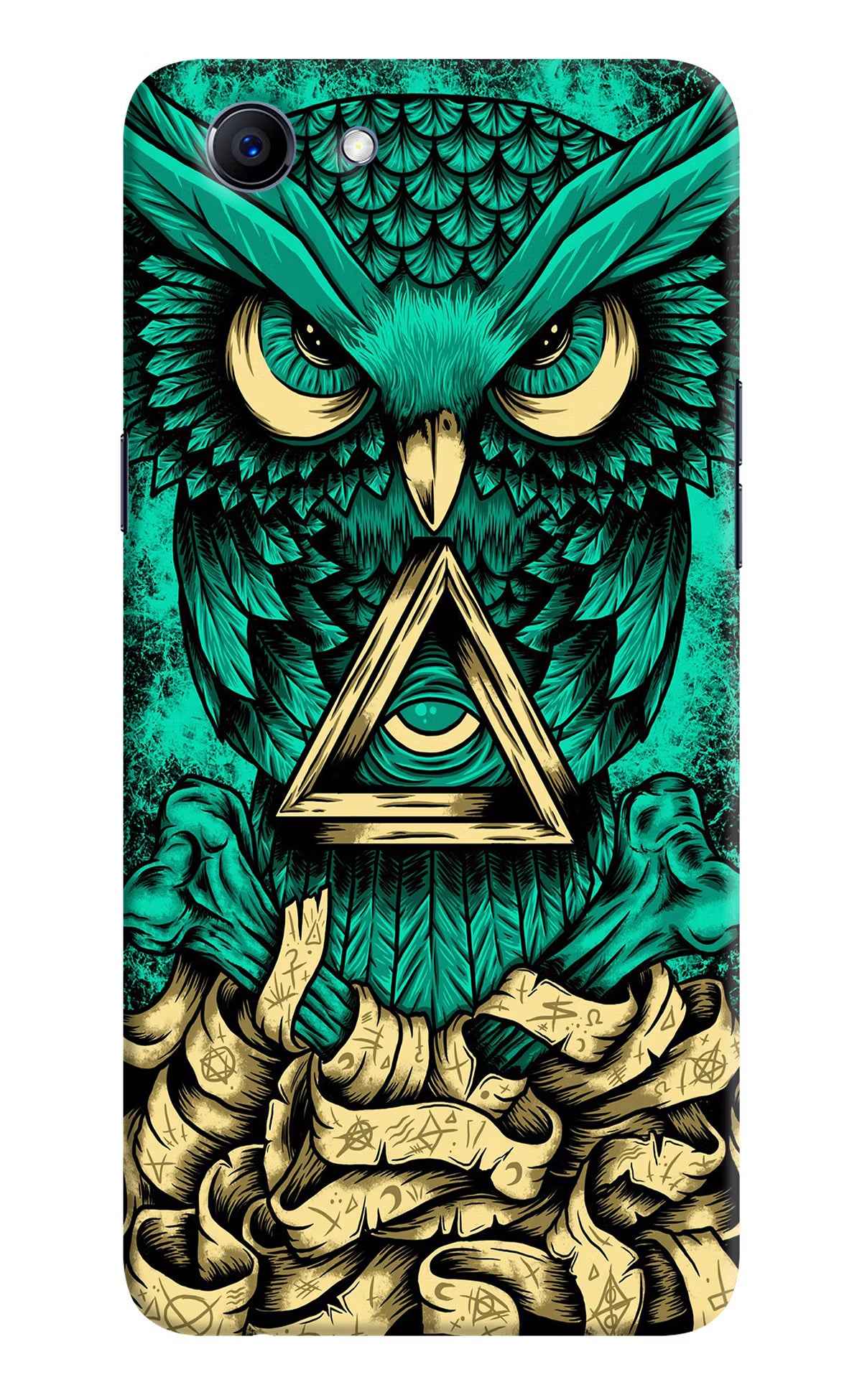 Green Owl Realme 1 Hard Case Back Cover by Casekaro
