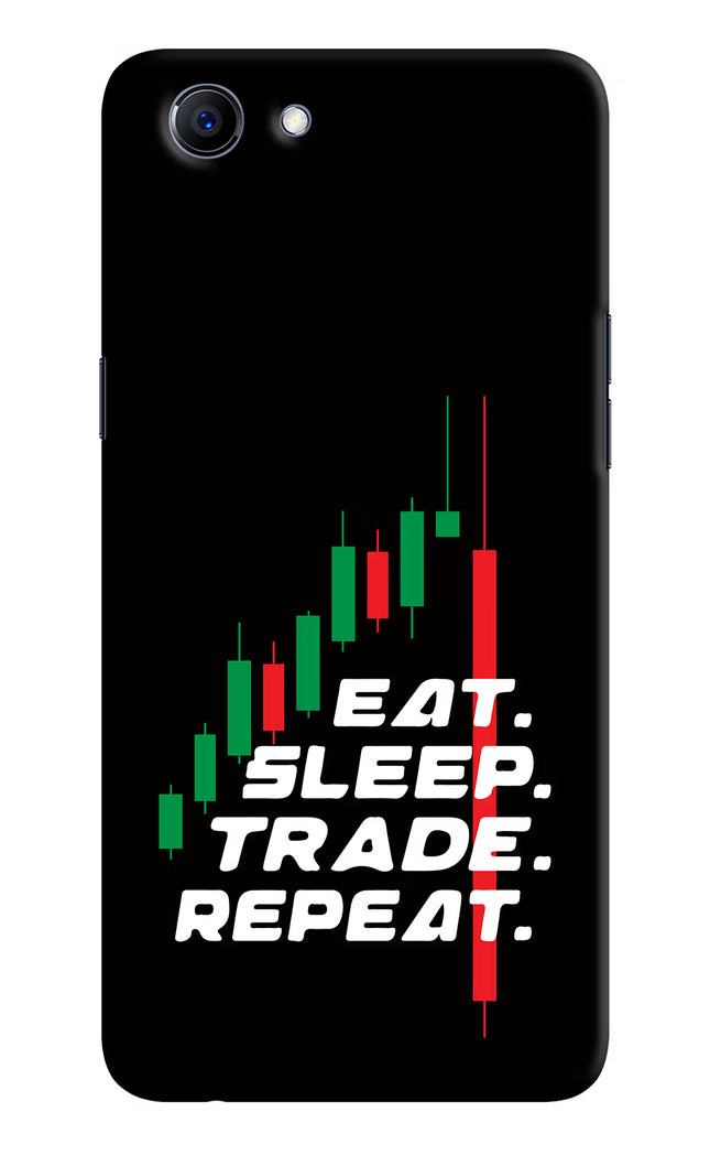 Eat Sleep Trade Repeat Realme 1 Hard Case Back Cover by Casekaro
