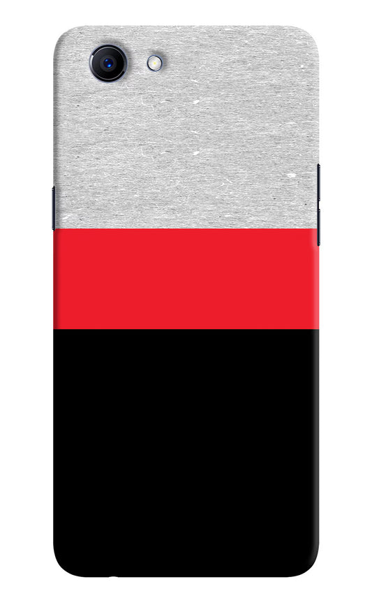 Tri Color Pattern Realme 1 Hard Case Back Cover by Casekaro