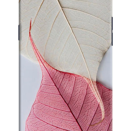 White Pink Leaf Realme 1 Hard Case Back Cover by Casekaro