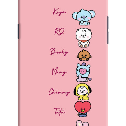 BTS names Realme 1 Hard Case Back Cover by Casekaro