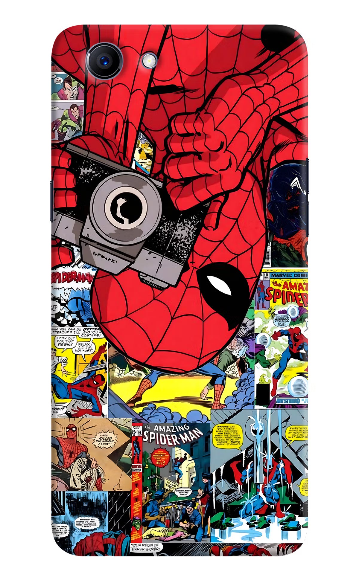 Spider Man Realme 1 Hard Case Back Cover by Casekaro