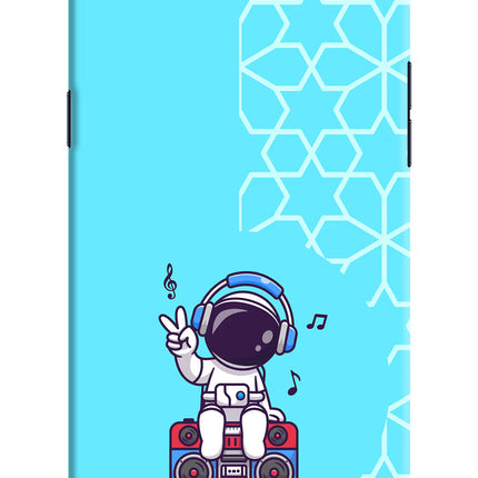 Cute Astronaut Chilling Realme 1 Hard Case Back Cover by Casekaro