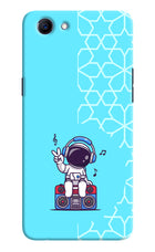 Cute Astronaut Chilling Realme 1 Hard Case Back Cover by Casekaro