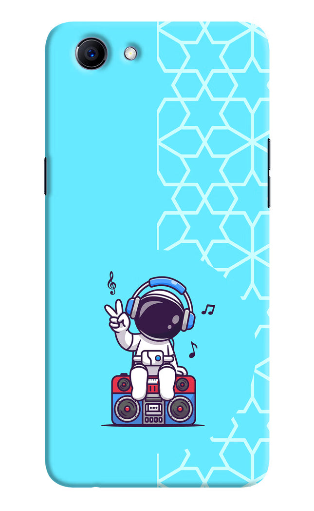 Cute Astronaut Chilling Realme 1 Hard Case Back Cover by Casekaro