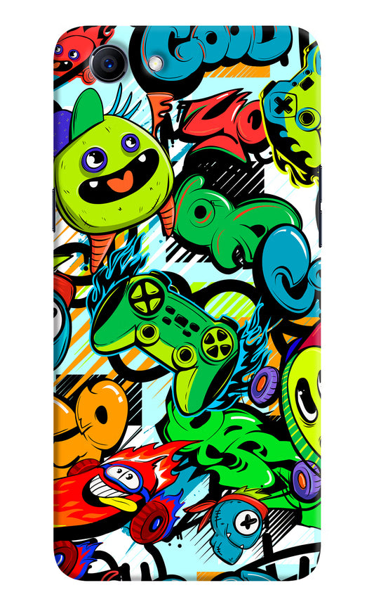 Game Doodle Realme 1 Hard Case Back Cover by Casekaro