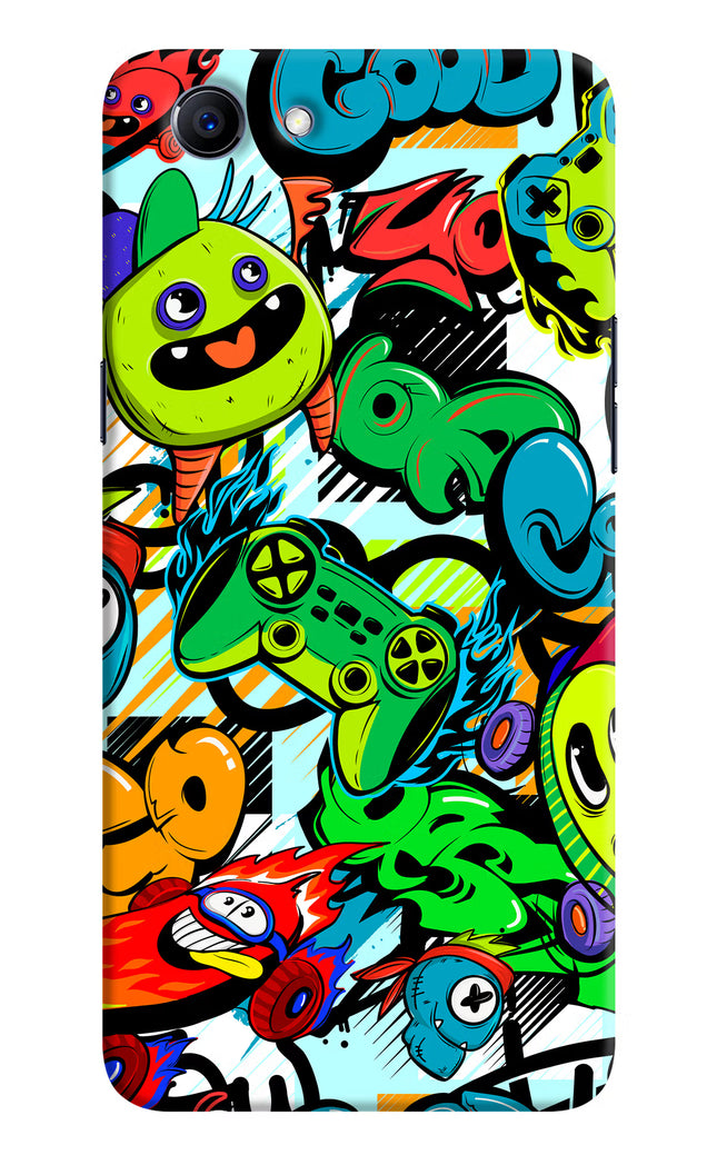 Game Doodle Realme 1 Hard Case Back Cover by Casekaro