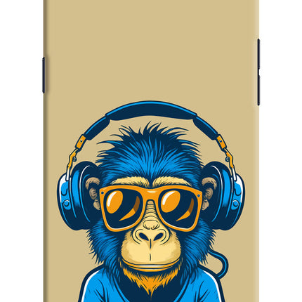 Monkey Headphone Realme 1 Hard Case Back Cover by Casekaro