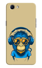 Monkey Headphone Realme 1 Hard Case Back Cover by Casekaro