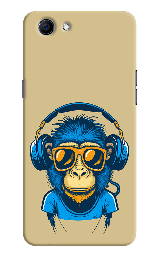 Monkey Headphone Realme 1 Hard Case Back Cover by Casekaro