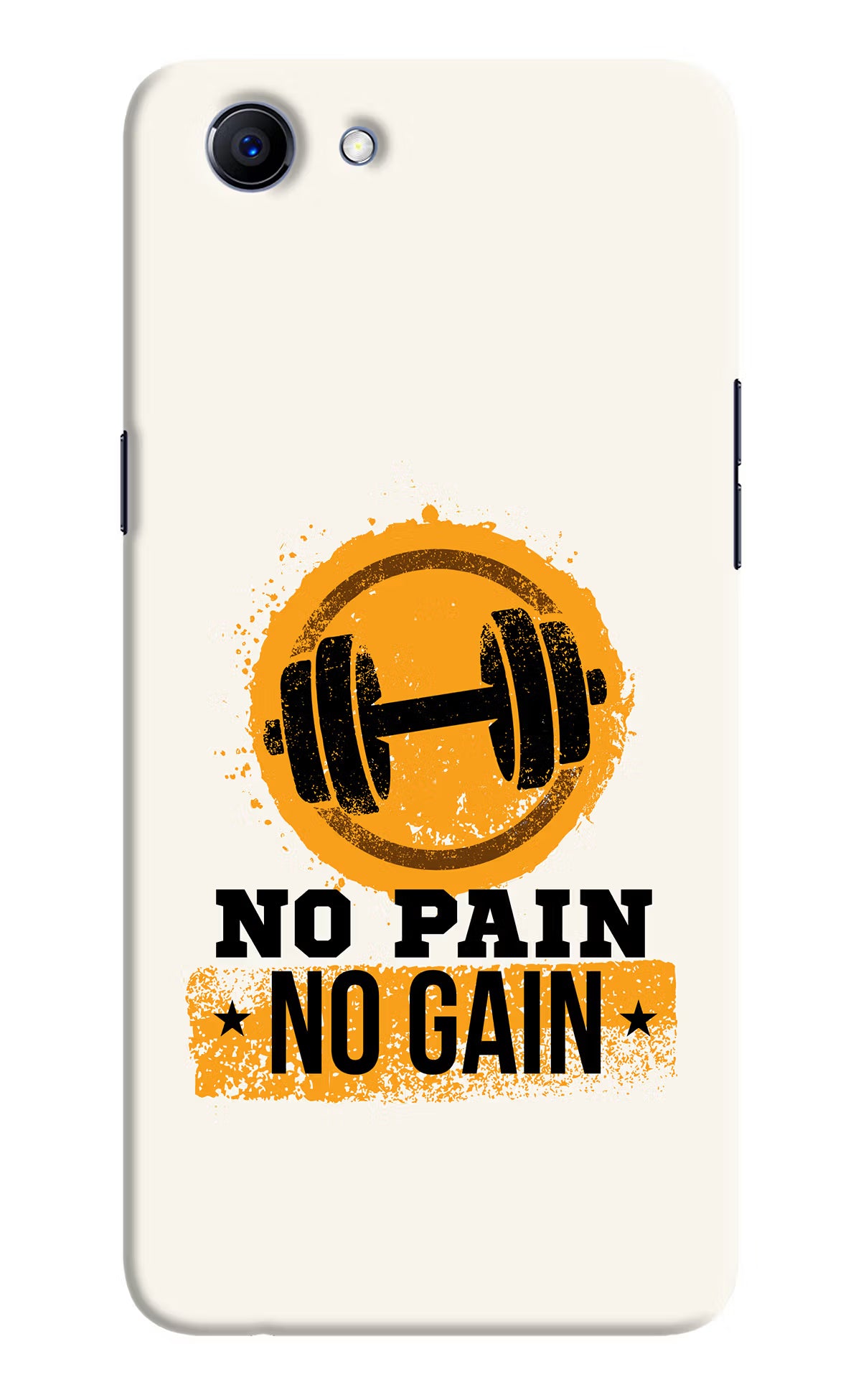 No Pain No Gain Realme 1 Hard Case Back Cover by Casekaro