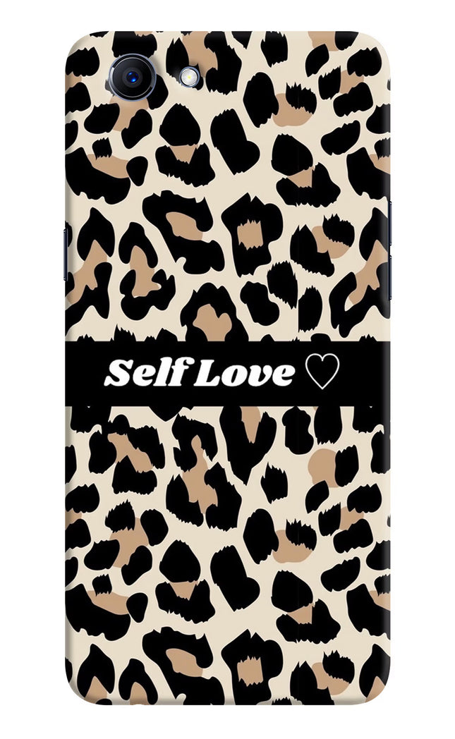 Leopard Print Self Love Realme 1 Hard Case Back Cover by Casekaro