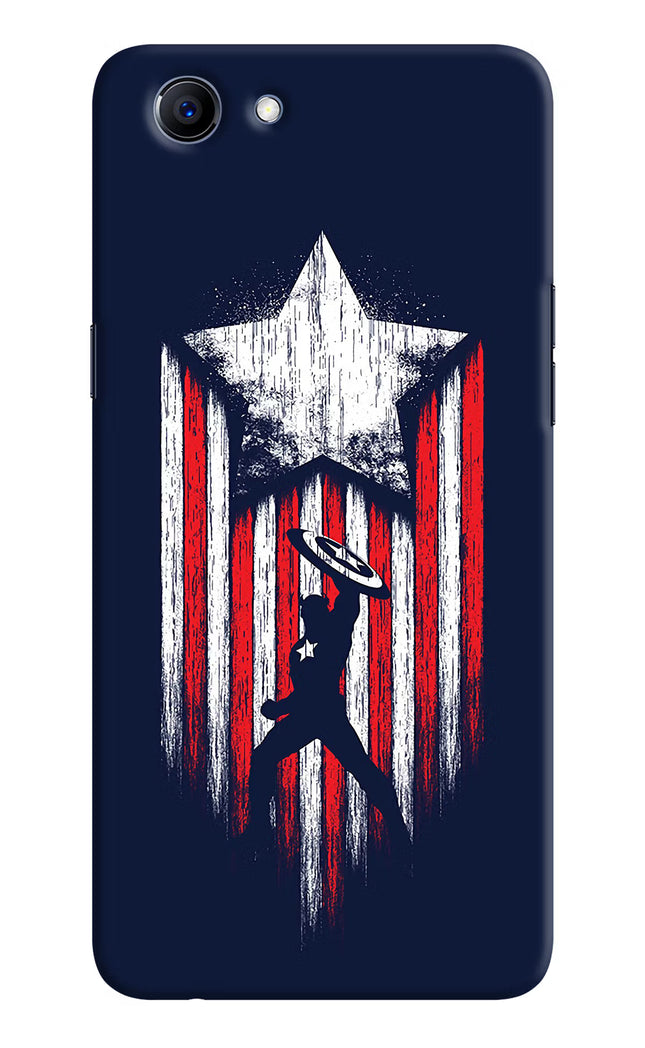 Captain America Marvel Art Realme 1 Hard Case Back Cover by Casekaro