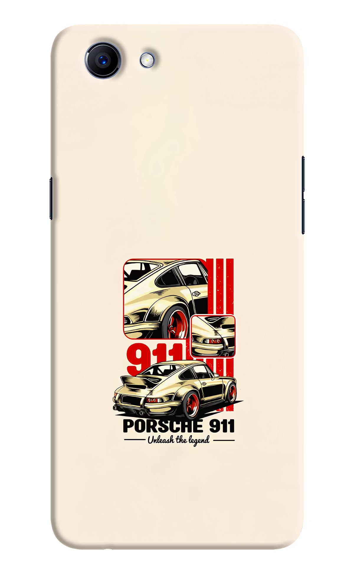 Classic Porsche 911 Realme 1 Hard Case Back Cover by Casekaro