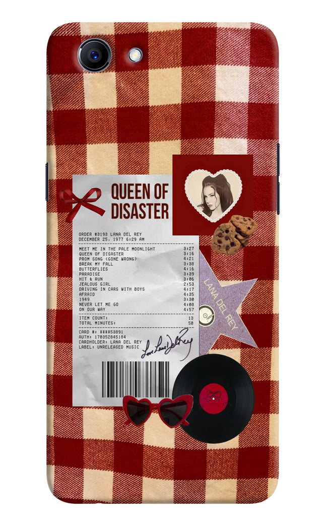 Queen of Disaster Realme 1 Hard Case Back Cover by Casekaro