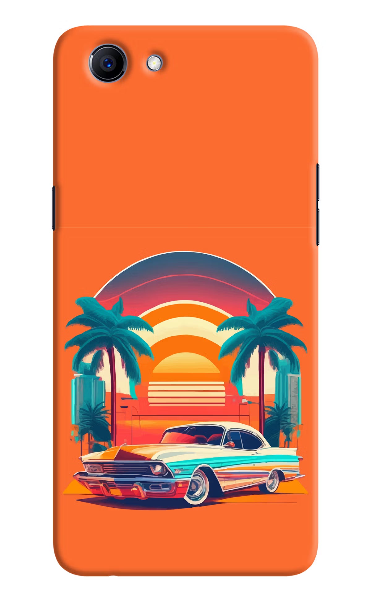 Palm Drive 80s Realme 1 Hard Case Back Cover by Casekaro