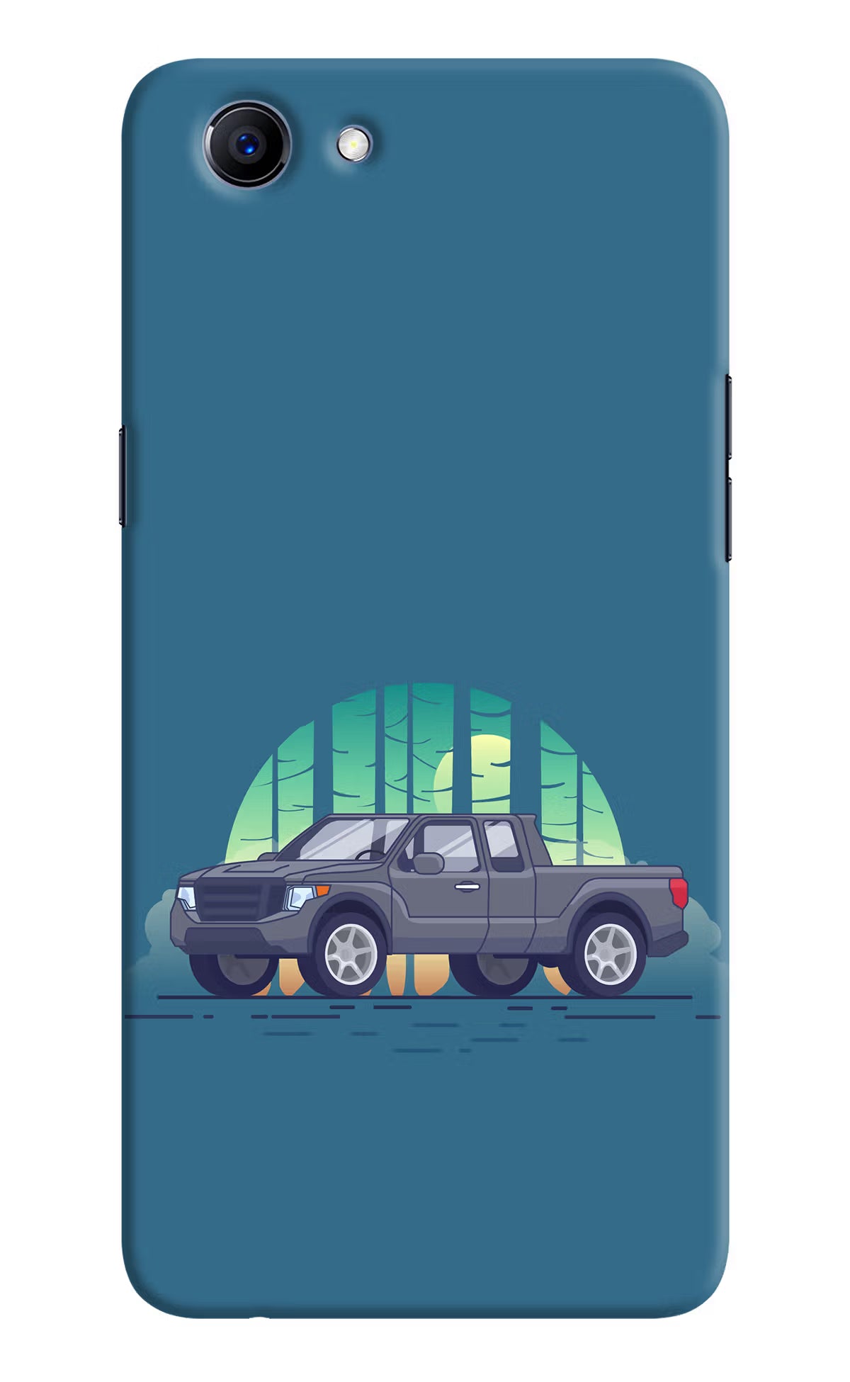 Retro Garage Vibe Realme 1 Hard Case Back Cover by Casekaro