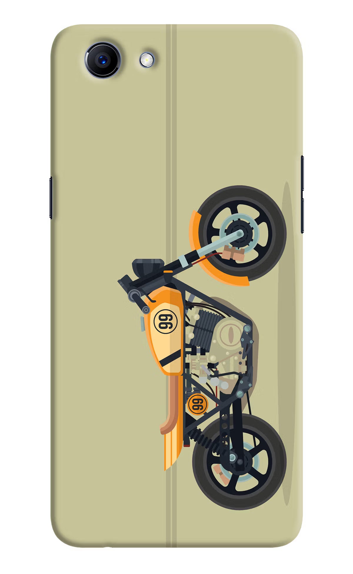 Vertical Speedster Realme 1 Hard Case Back Cover by Casekaro