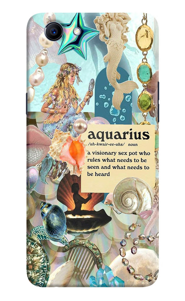 Aquarius Zodiac Realme 1 Hard Case Back Cover by Casekaro